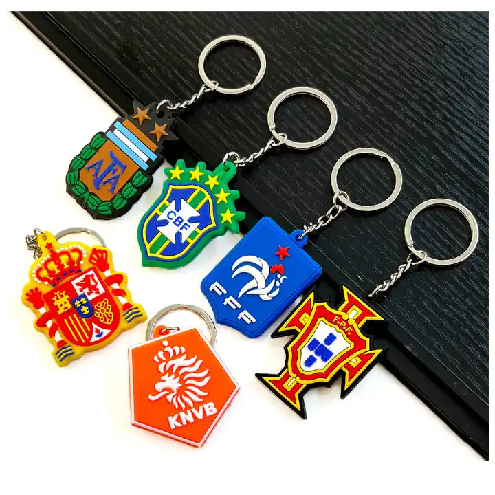 Personalized Logo Custom Silicone Keychain Rubber Keychain 